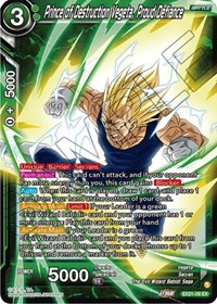 Prince of Destruction Vegeta, Proud Defiance EX21-09