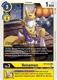 Renamon BT10-032 U