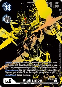 Alphamon (Xros Encounter Ghost Rare) BT6-111 SEC