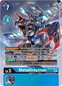 MetalGreymon (Alternate Art) BT10-024 SR