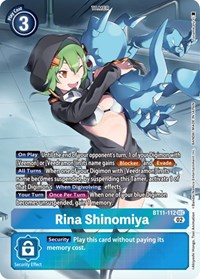 Rina Shinomiya (Alternate Art) BT11-112 SEC