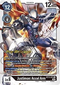 Justimon: Accel Arm BT11-073 U