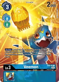 Veemon (Digimon Royal Knights Card Set) ST9-02 U