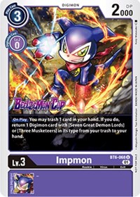 Impmon (Beelzemon Cup Participation) BT6-068 U