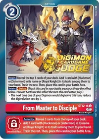 From Master to Disciple (Judge Pack 3) ST12-15 C
