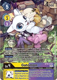 Gatomon (Official Tournament Pack Vol.9) ST10-04 SR