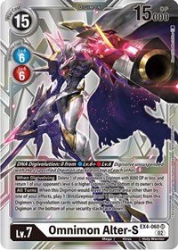 Omnimon Alter-S (Silver Alternate Art) EX4-060 SR