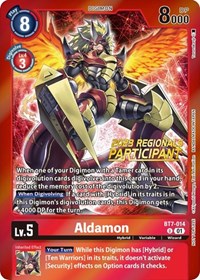 Aldamon (2023 Regionals Participant) BT7-014 U