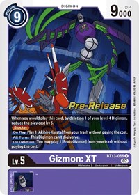 Gizmon: XT BT13-086 U