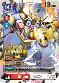 Shoutmon X7 (2023 Regionals Champion) BT11-019 SR