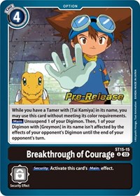 Breakthrough of Courage ST15-15 U
