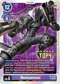 Beelzemon (Digimon 3-On-3 Top 4) ST14-08 SR