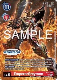 EmperorGreymon (Ultimate Cup 2024) BT12-017 SR