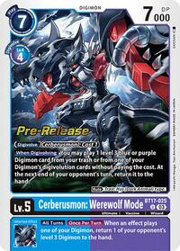 Cerberusmon: Werewolf Mode BT17-025 U