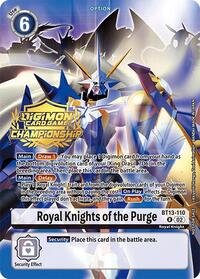 Royal Knights of the Purge (Championship 2024 Gold Stamp Card Set) BT13-110 R
