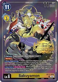 Sakuyamon (Championship 2024 Gold Stamp Card Set) BT17-038 R