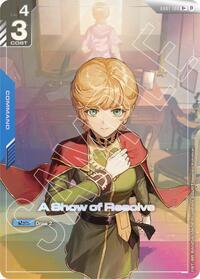 A Show of Resolve (U+) GD01-100