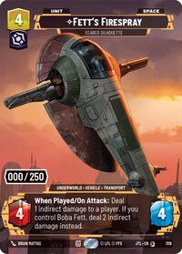 Fett's Firespray - Feared Silhouette (Serialized) 1118