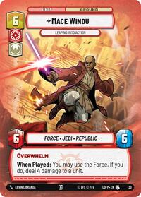 Mace Windu - Leaping into Action (Foil) 30