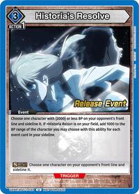Historia's Resolve UEPR/AOT-1-033