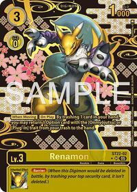 Renamon (Rare Pull) ST22-02 SR