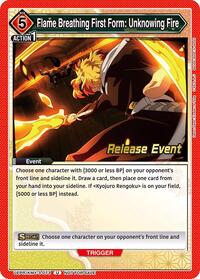 Flame Breathing First Form: Unknowing Fire UEPR/KMY-3-073