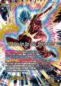 Son Goku // SSB Kaio-Ken Son Goku, Striking a God (SLR) BT29-085