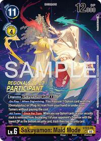 Sakuyamon: Maid Mode (Regionals 26-27 Season 1 Participant) ST22-06 SR