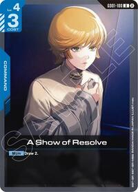A Show of Resolve GD01-100