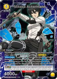 Mikasa Ackermann (008) (Box Topper Silver Foil) UEX07BT/AOT-2-008