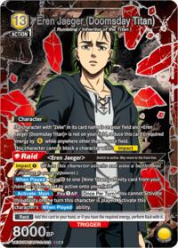 Eren Jaeger (Doomsday Titan) (Box Topper Silver Foil) UEX07BT/AOT-2-022