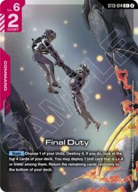 Final Duty (C+) ST13-014
