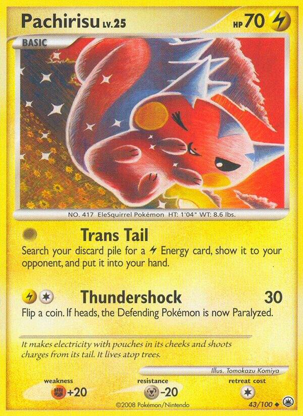 Pachirisu 43/100 card