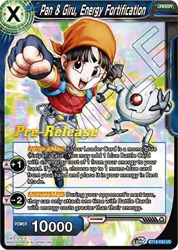 Pan and Giru Energy Fortification BT13-033