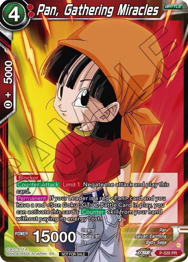 Pan Gathering Miracles Zenkai Series Tournament Pack Vol5 P-520 card
