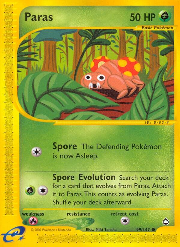 Paras 099/147 card
