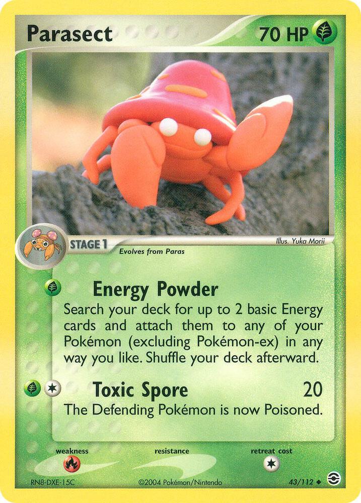 Parasect 43/112 card