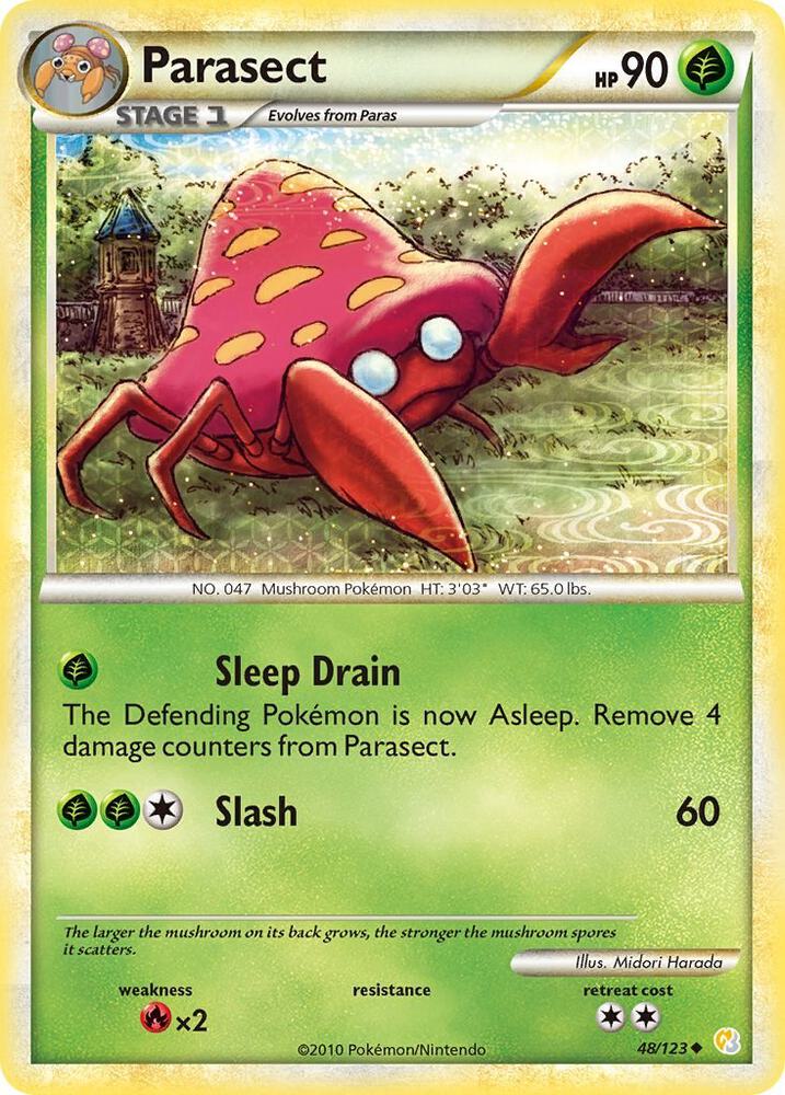 Parasect 48/123 card