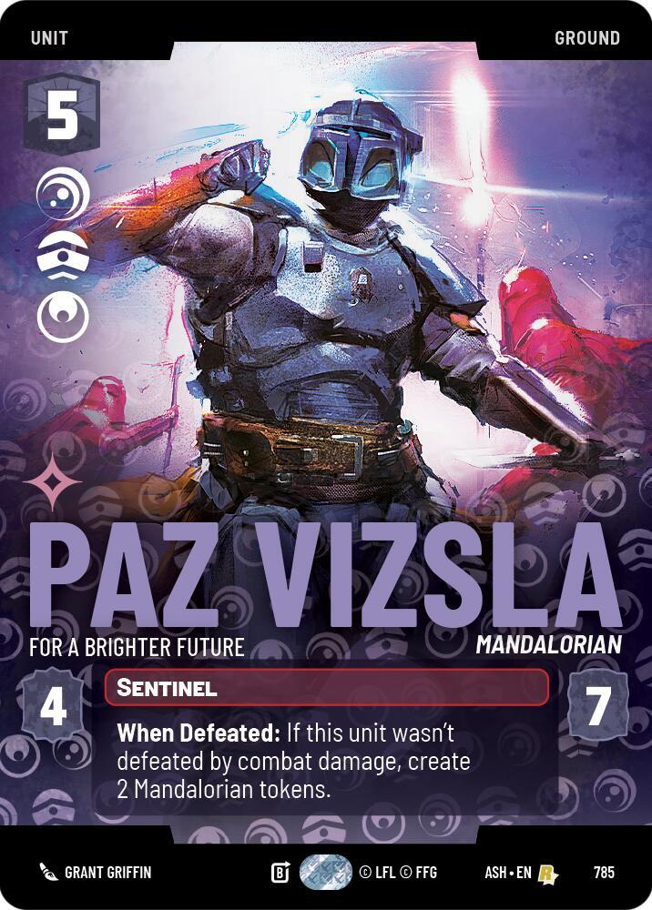 Paz Vizsla For a Brighter Future Prestige 785 card