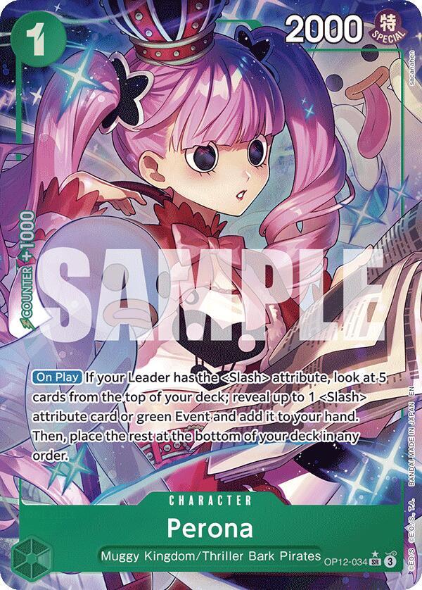Perona Alternate Art OP12-034 card
