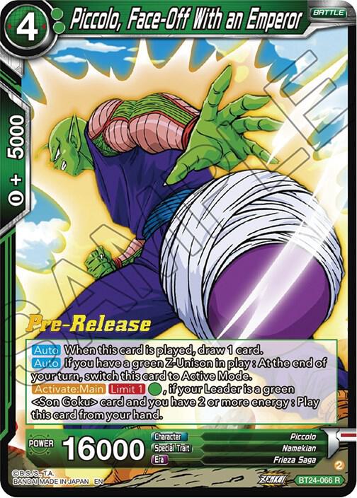 Piccolo Face Off With an Emperor BT24-066