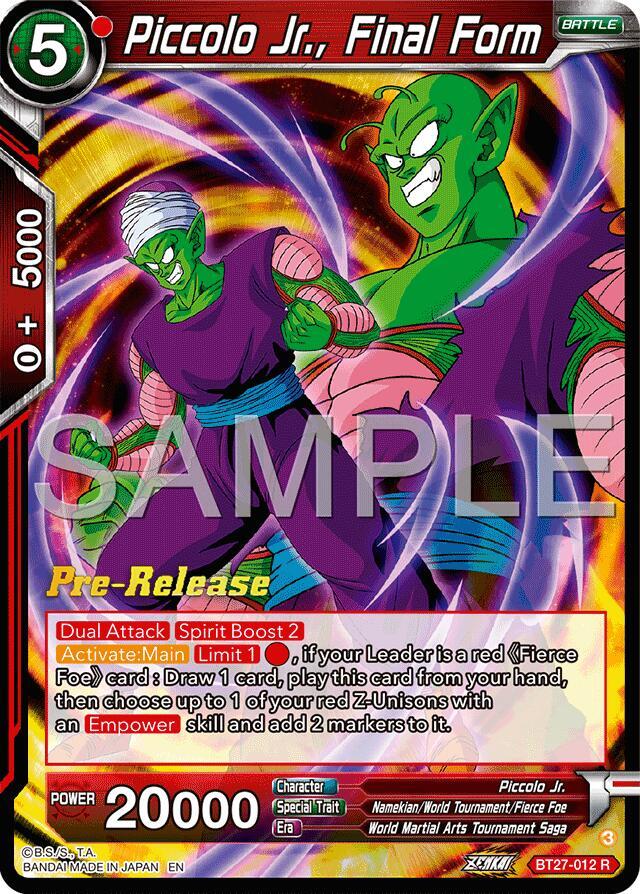 Piccolo Jr Final Form BT27-012