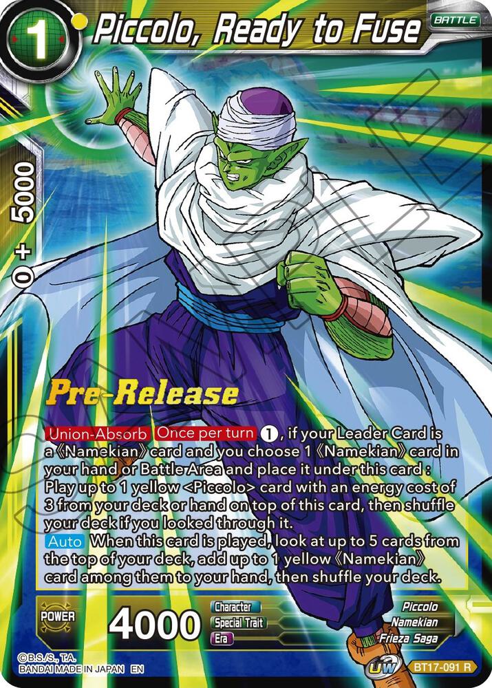Piccolo Ready to Fuse BT17-091