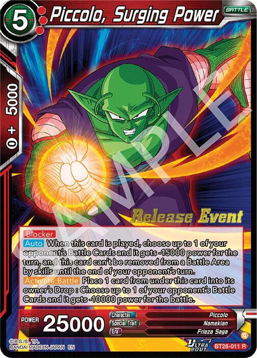 Piccolo Surging Power BT28-011 card