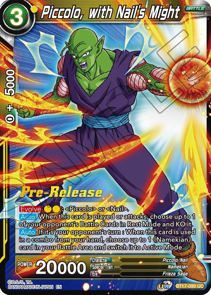 Piccolo with Nails Might BT17-090