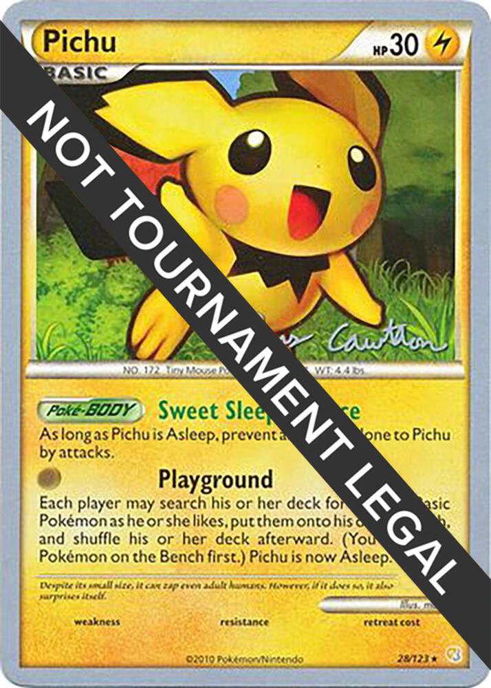 Pichu 2011 Ross Cawthon 28/123 card