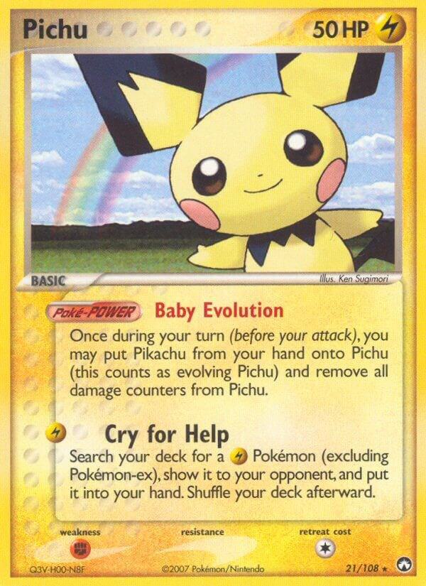 Pichu 21/108 card