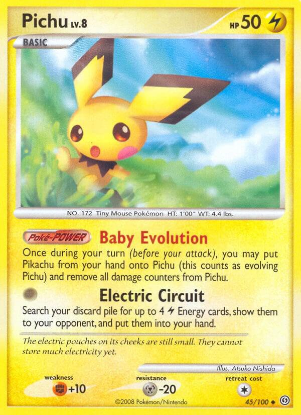 Pichu 45/100 card