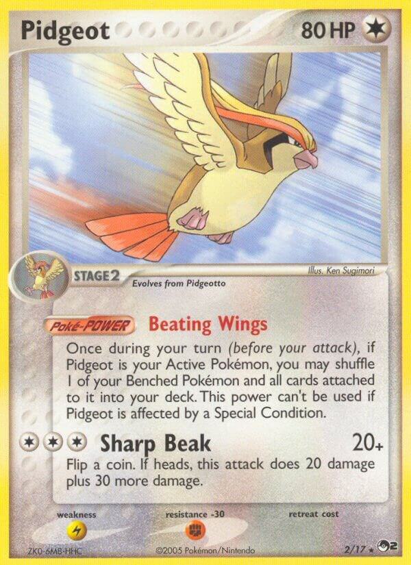 Pidgeot 002/017 card