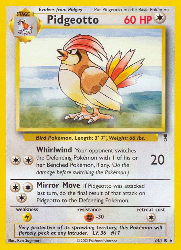 Pidgeotto 034/110 card